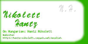 nikolett hantz business card